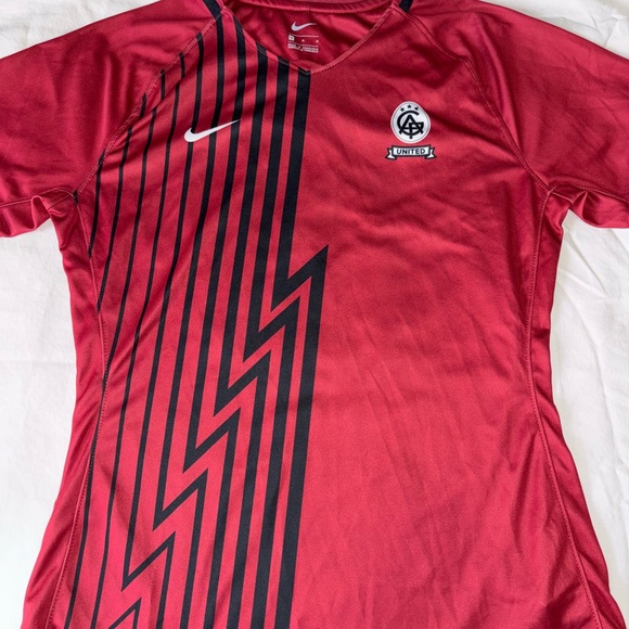 Nike New Caf United Short Sleeve Digital 2.0 Soccer Jersey Women's M Maroon B1m - Picture 1 of 7